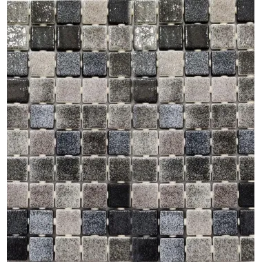 Emaux de verre 2,5x2,5 Black Scandinavia Trame de 31x46,7 cm