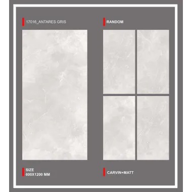 Carrelage 60x120 cm Antares Gris Mate