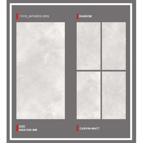 Carrelage 60x120 cm Antares Gris Mate