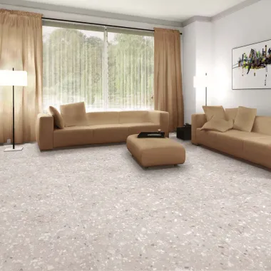 Carrelage 120x120 cm Tinsel Terrazzo Moca mate
