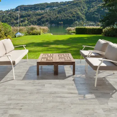 Carrelage 20x120 R11 imitation bois Vintage Bianco Mate antidérapant