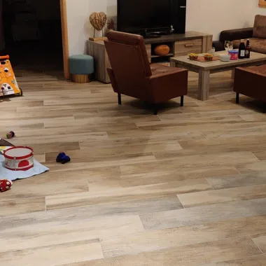 Carrelage 20x120 imitation bois Vintage Miel Mate Lisse