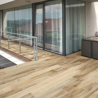 Carrelage 20x120 R11 imitation bois Vintage Miel Mate Antidérapant