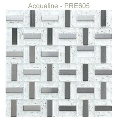 Mosaïque en verre craquelé 30 x 30 cm PRE605