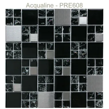 Mosaïque en verre craquelé 30 x 30 cm PRE608
