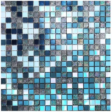 Emaux de verre 1,5x1,5 Effet porcelaine DSC07850  Trame de 30x30 cm