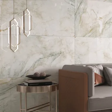 Carrelage 60x120 cm Lithos bianco Brillant